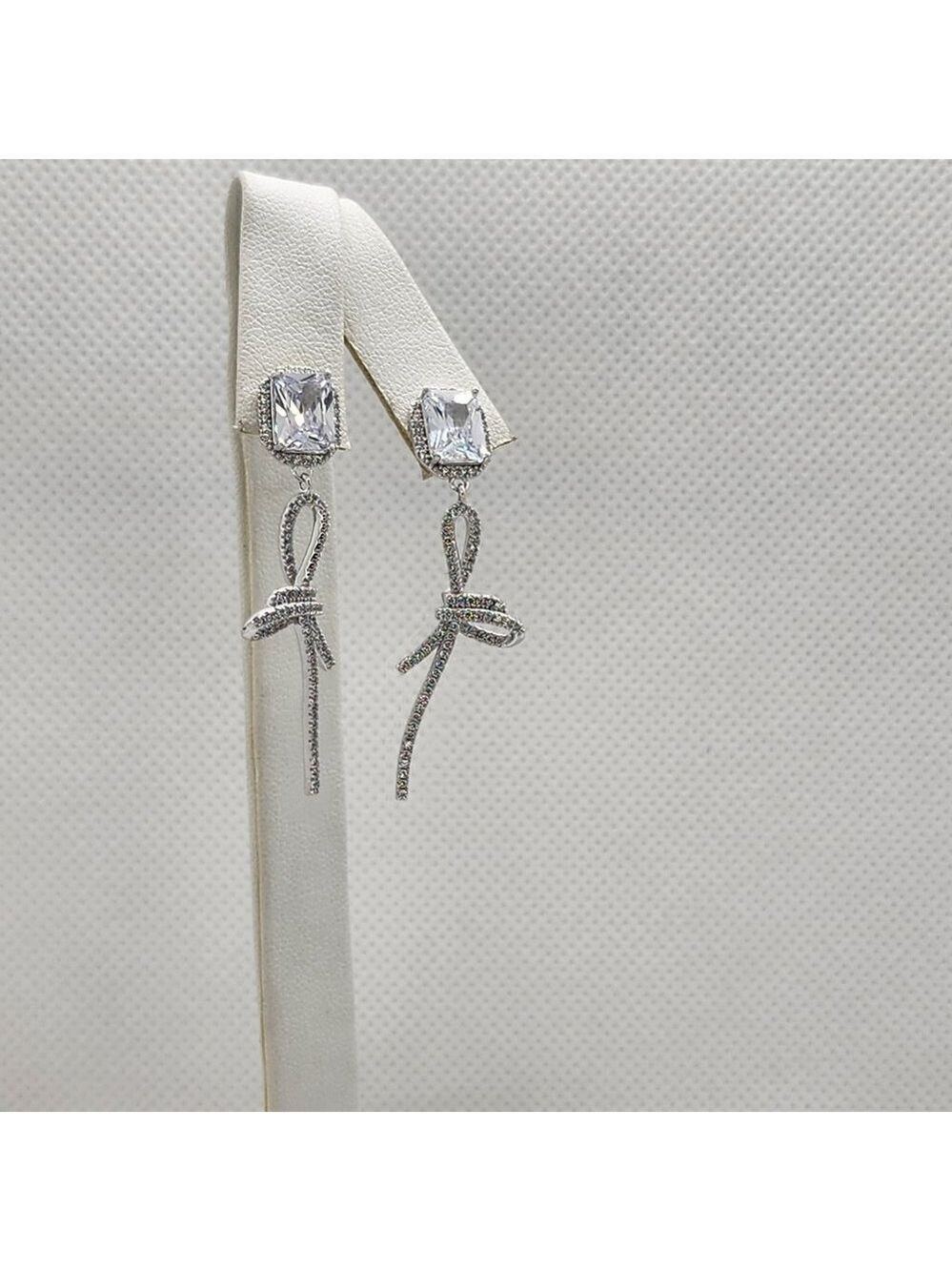 Brand New Sterling Silver 925 Side Bow Earrings